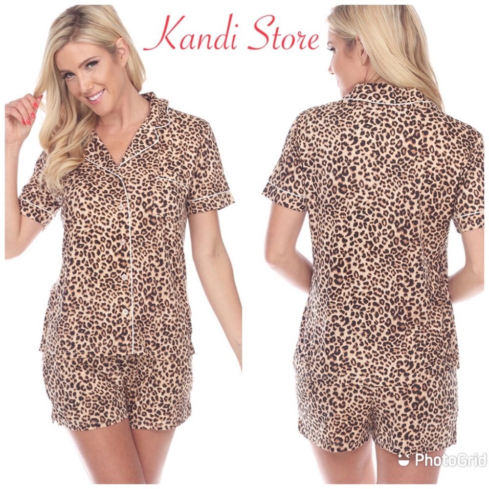 Animal Print Pajamas Set